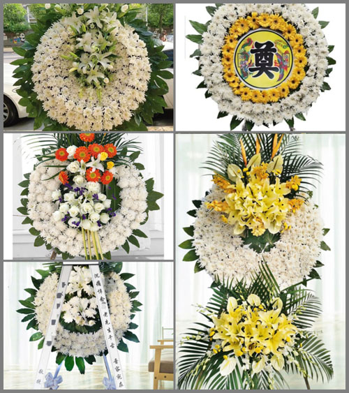 湖北荆州市江陵县秦市乡花圈速递